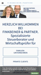Mobile Screenshot of finkbeiner-partner.de