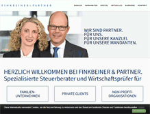 Tablet Screenshot of finkbeiner-partner.de